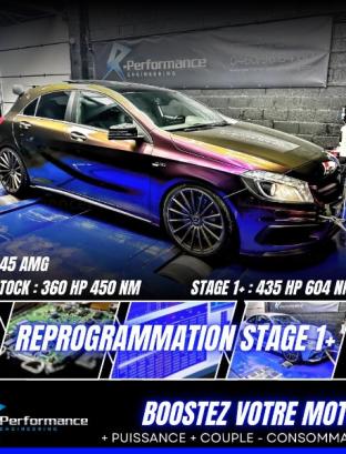 Reprogrammation Moteur Stage 1+ Mercedes A45 AMG 
